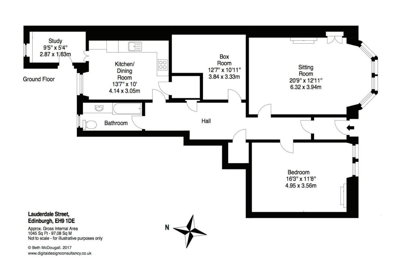 The Lauderdale Street Residence Edinburg Exteriör bild
